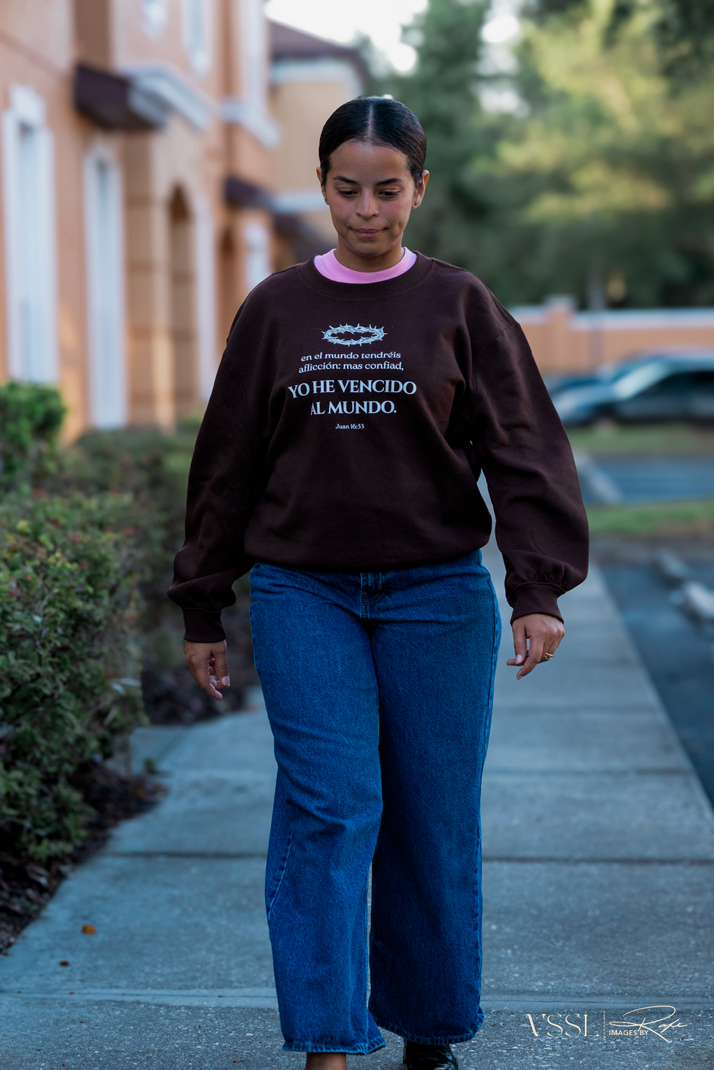 YO HE VENCIDO WOMENS FLEECE SWEATER