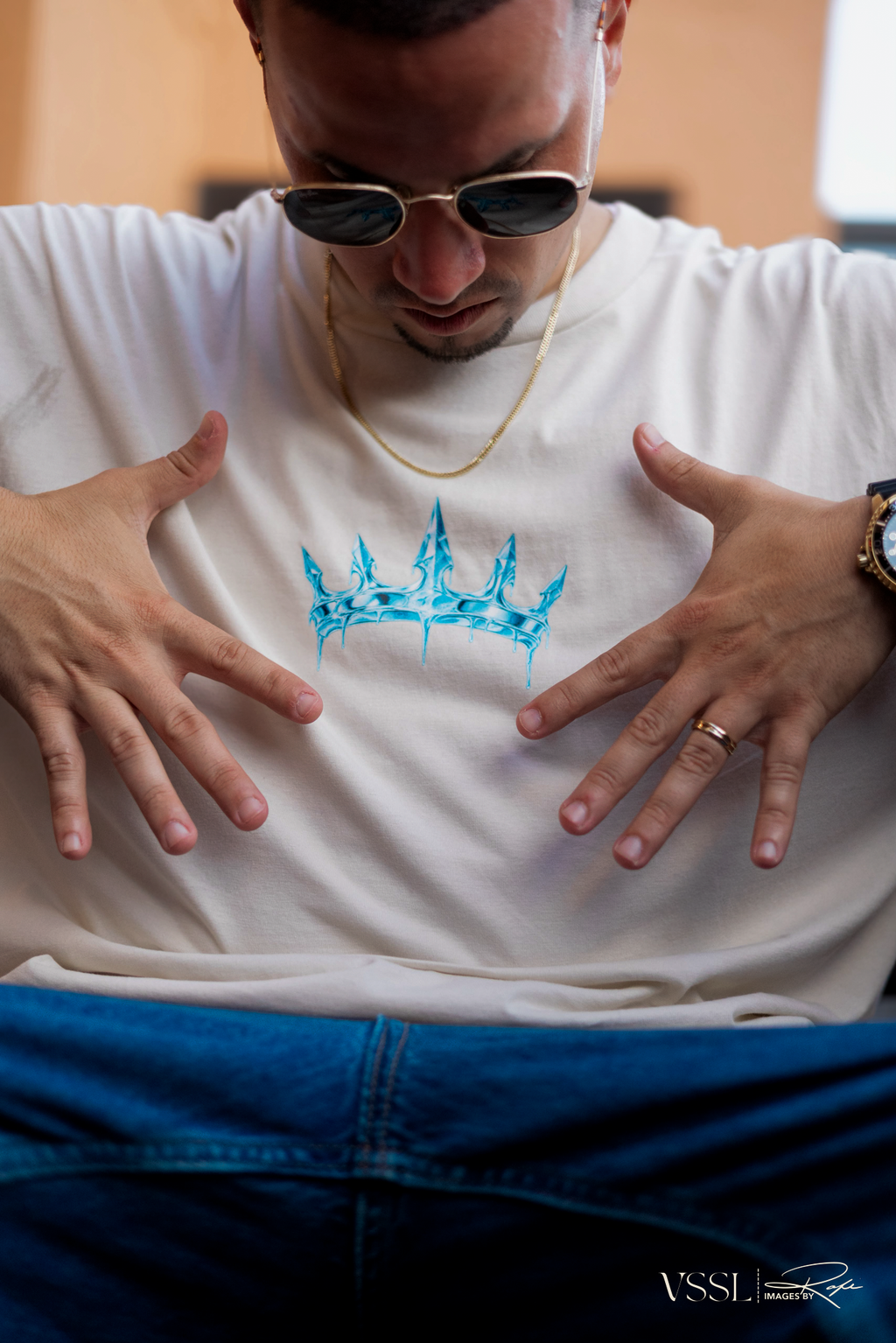 ICY ASK ME OVERSIZED TEE
