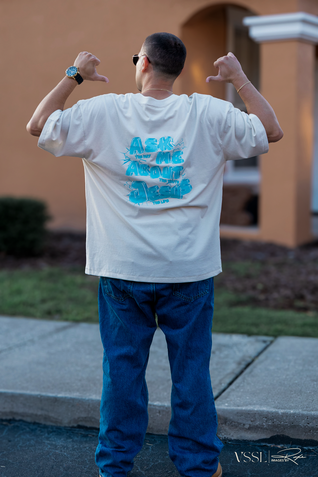 ICY ASK ME OVERSIZED TEE
