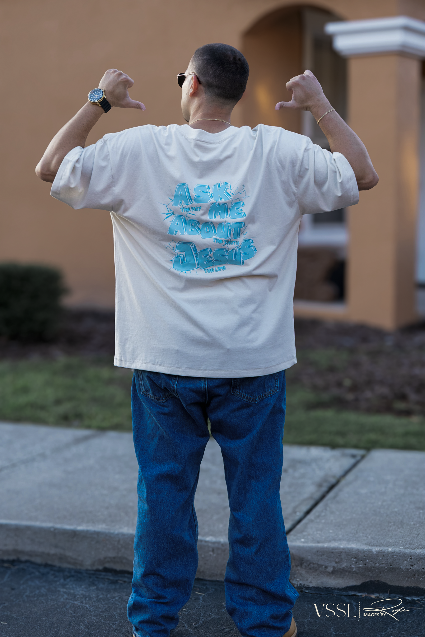 ICY ASK ME OVERSIZED TEE